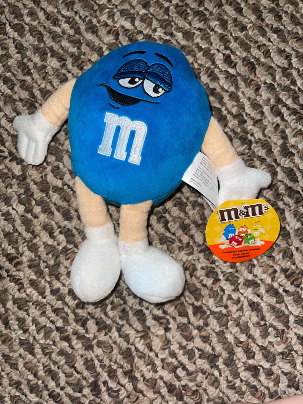 Blue M&M Plush NWT